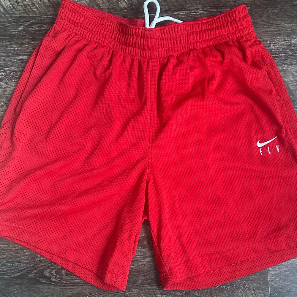 Nike Women’s Vibrant Red Fly Basketball Shorts